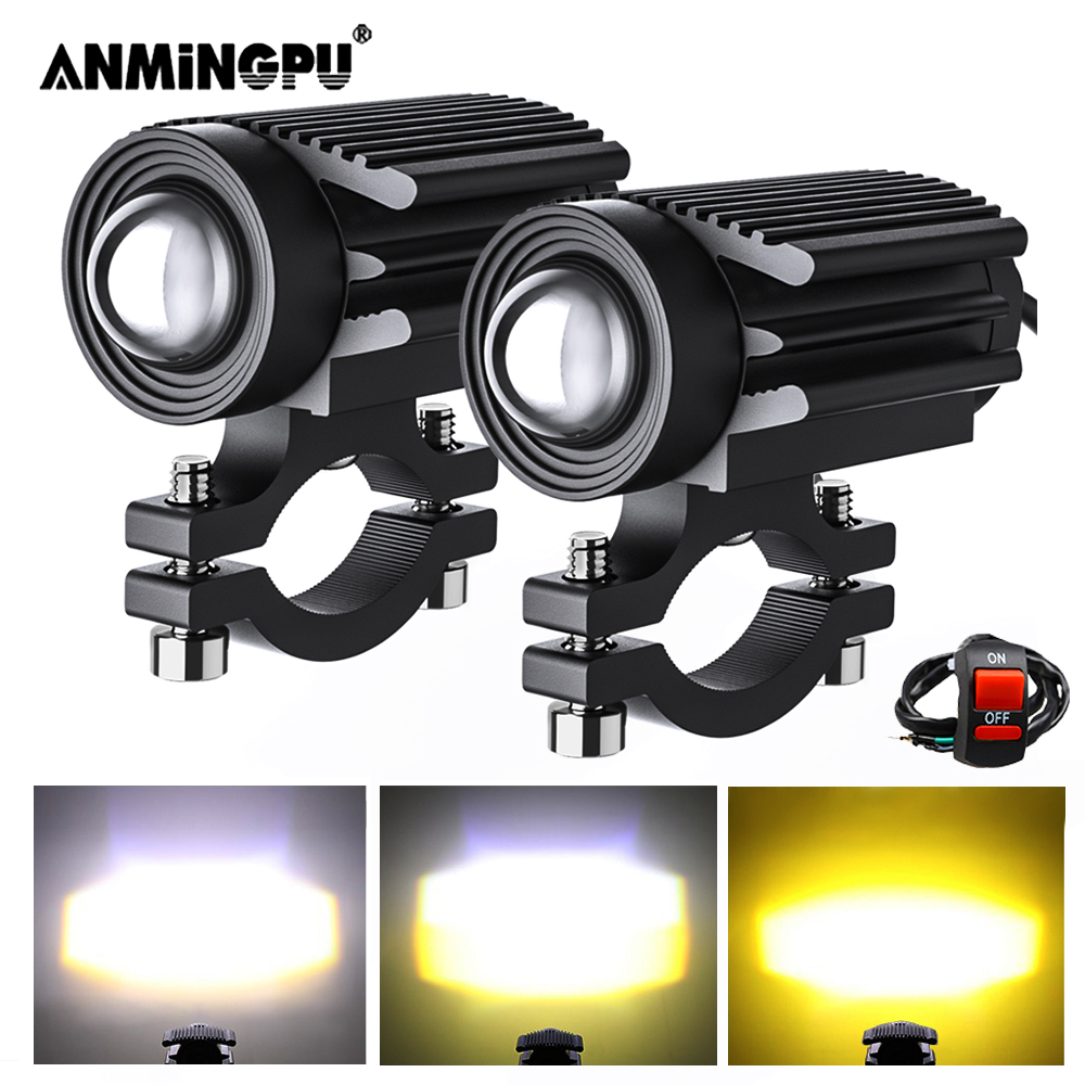 Universal Motorcycle Led Headlight Projector - オートバイ用LEDライト,フォグライト,補助ヘッドライト,電気プロジェクター,オートバイ,フォグアクセサリー