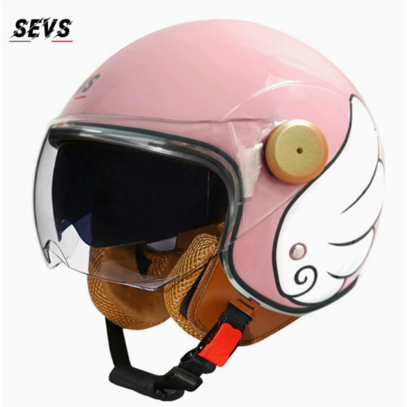 Vintage Open Face Retro Helmet - DOT認証取得済みのオープンフェイス3/4バイクヘルメット、レトロなバイクヘルメット、ヴィンテージチョッパーヘルメット、バイク・スクーター用ヘルメット