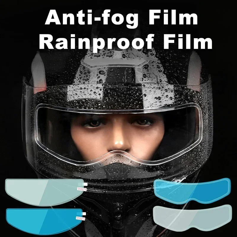 Motorcycle Helmets - 1/4 個オートバイヘルメット透明防曇レインフィルム高精細ヘルメットレンズ耐久性のあるナノコーティングステッカーパーツ