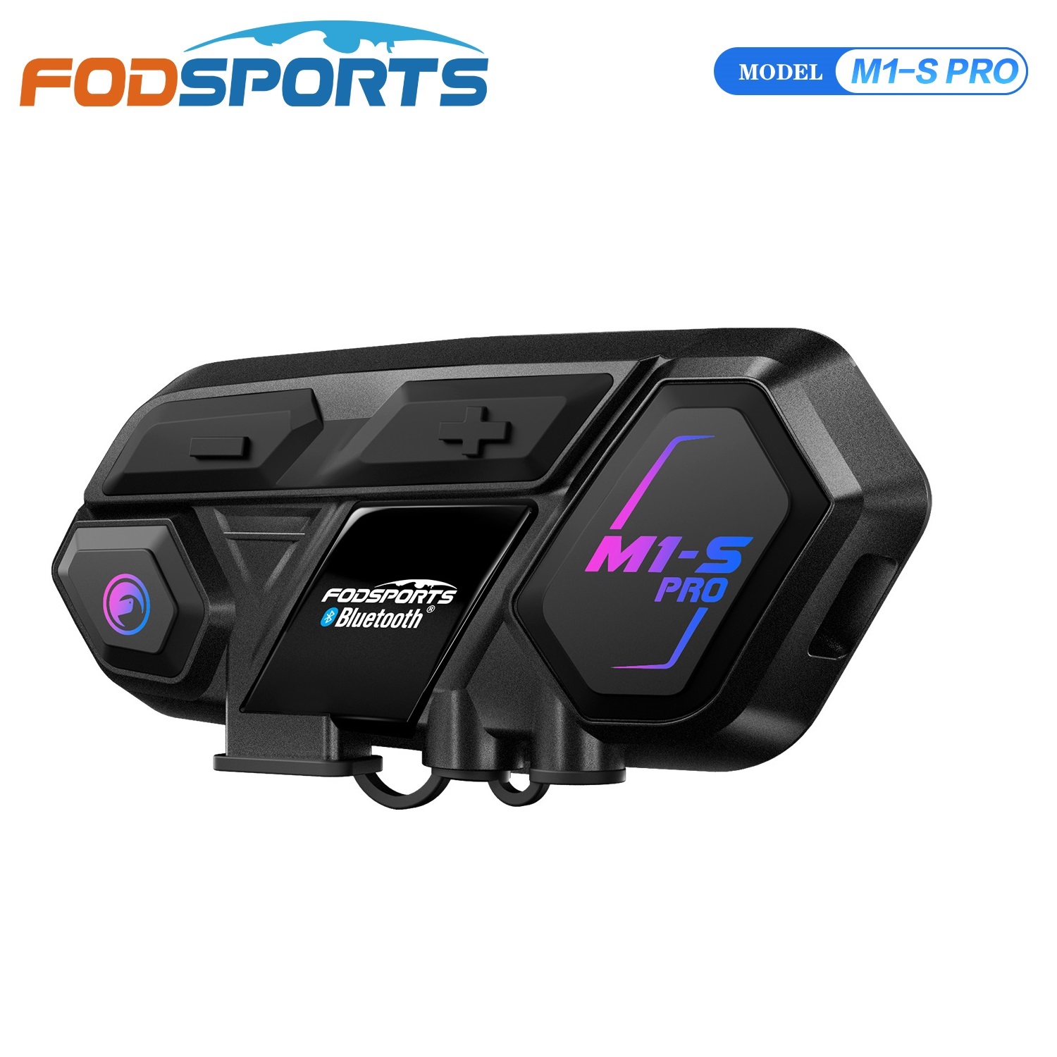 Full Face Motorcycle Helmet With Bluetooth - Fodsports M1-S PROオートバイBluetoothインターホン、ヘルメットインターホンヘッドセット、8ライダー2000M。
