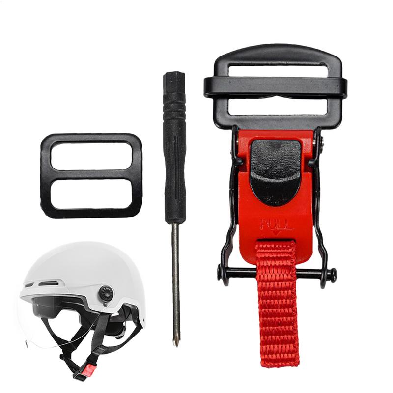 Quick Release Buckle Motorcycle Helmet - オートバイヘルメットバックルプラスチックとアルミニウム合金クイックリリースラリーバックル屋外乗馬ヘルメットアクセサリー