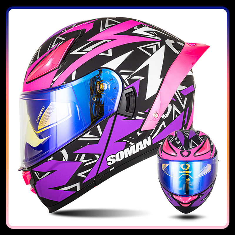 ドット承認のフルフェイスオートバイヘルメット、デュアルバイザ - Modular Flip Up Motorcycle Helmet Dot Approved のレビューと価格