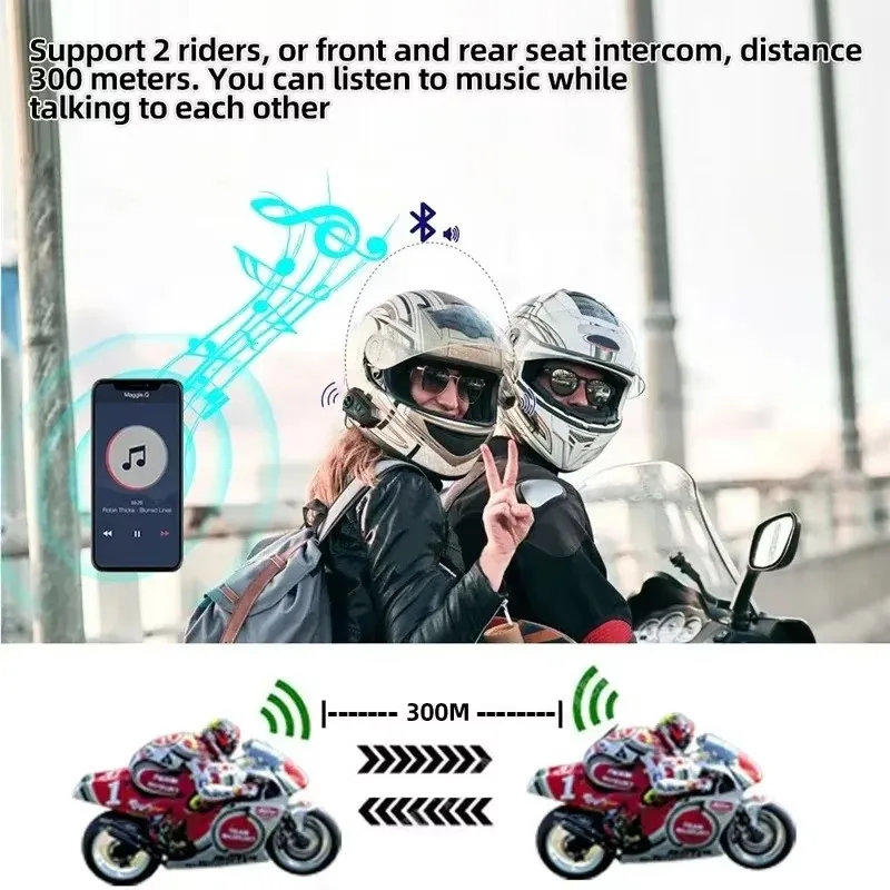 1/2x オートバイインターホンヘルメットヘッドセット 30 - Full Face Motorcycle Helmet With Bluetooth のレビューと価格