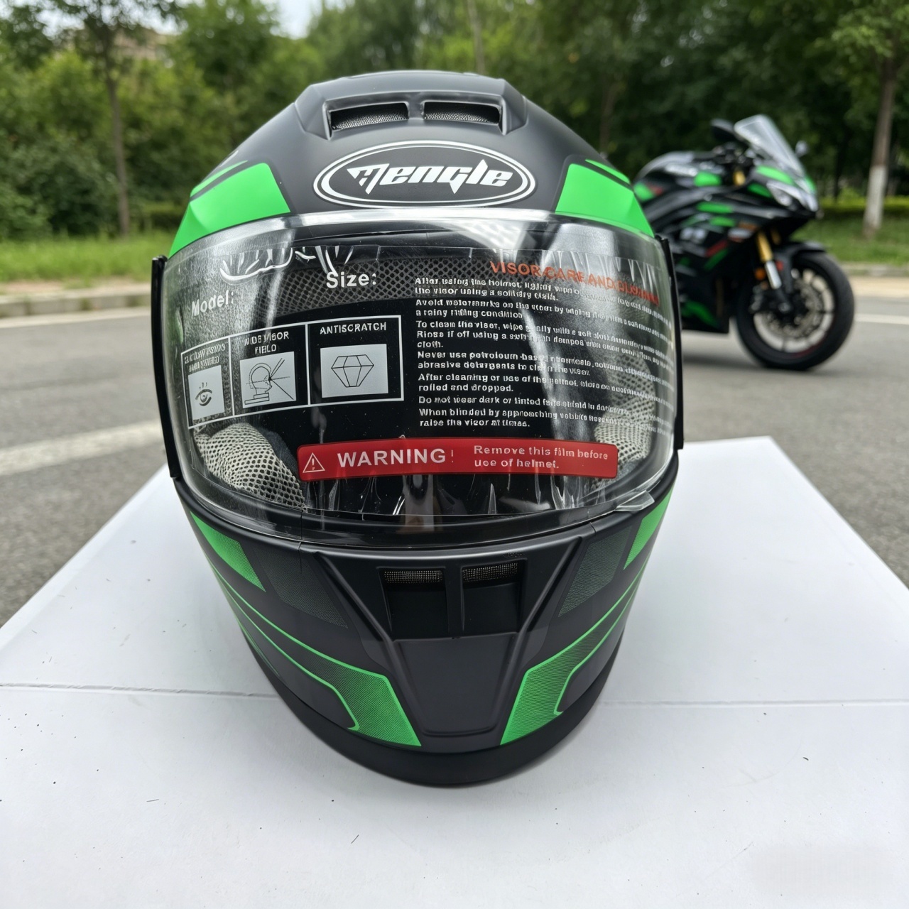 メンズ フルフェイス オートバイ ヘルメット デュアル バイ - Dual Visor Motorcycle Racing Helmet のレビューと価格