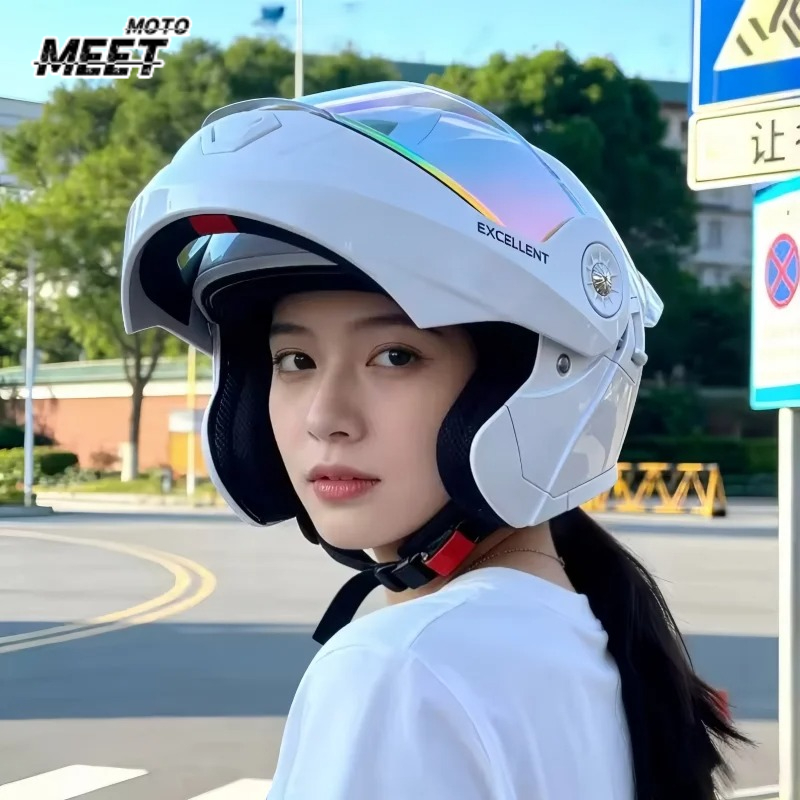 四季対応モジュラーバイクヘルメット、内蔵インナーサンバイザー - Motorcycle Helmet Inner Sun Visor Lens のレビューと価格