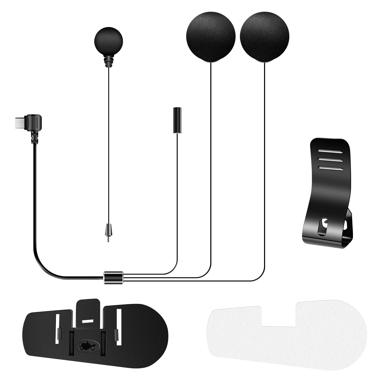 Fodsports マイクスピーカーイヤホン クリップ付き  - Universal Motorcycle Helmet Intercom Headset のレビューと価格