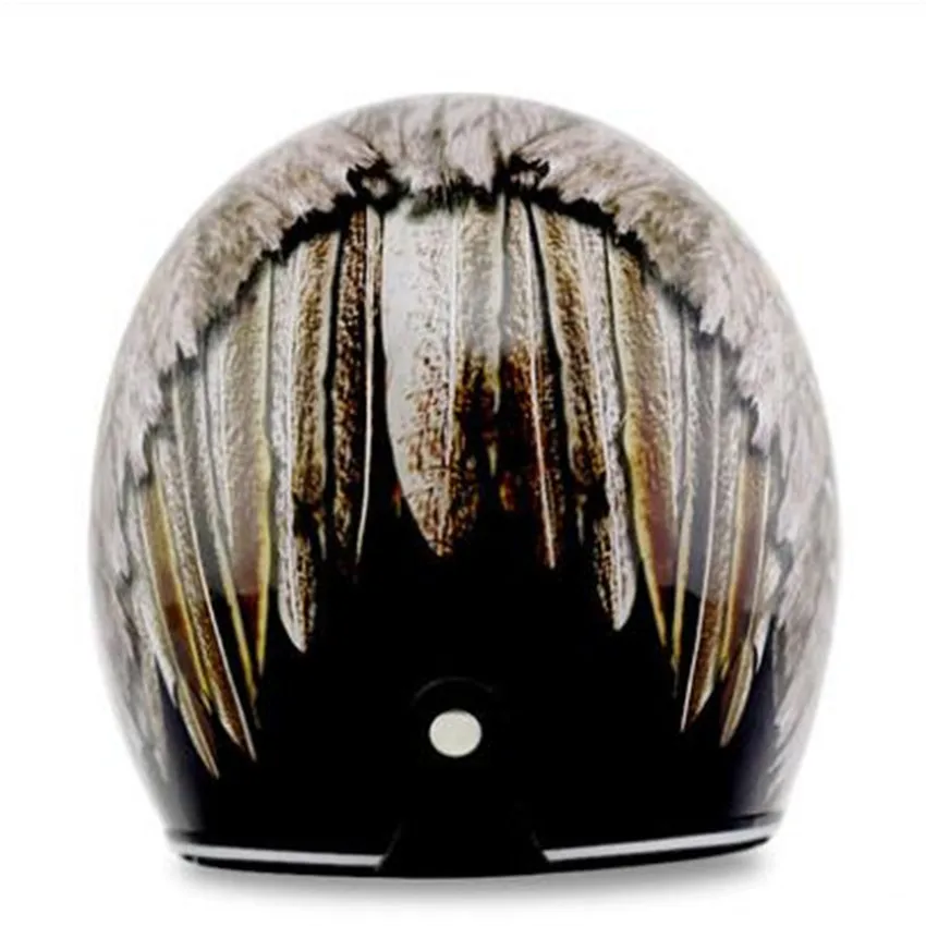 ビンテージスタイルのオートバイ用ヘルメット,オープンフェイス - Vintage Open Face Retro Helmet のレビューと価格