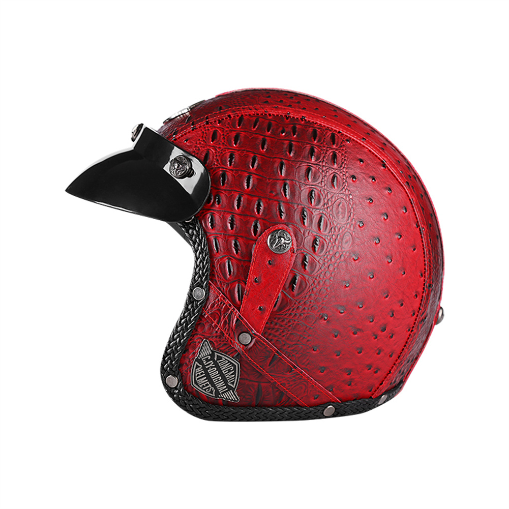 男性と女性のためのオープンフェイスのオートバイのヘルメット, - Vintage Open Face Retro Helmet のレビューと価格