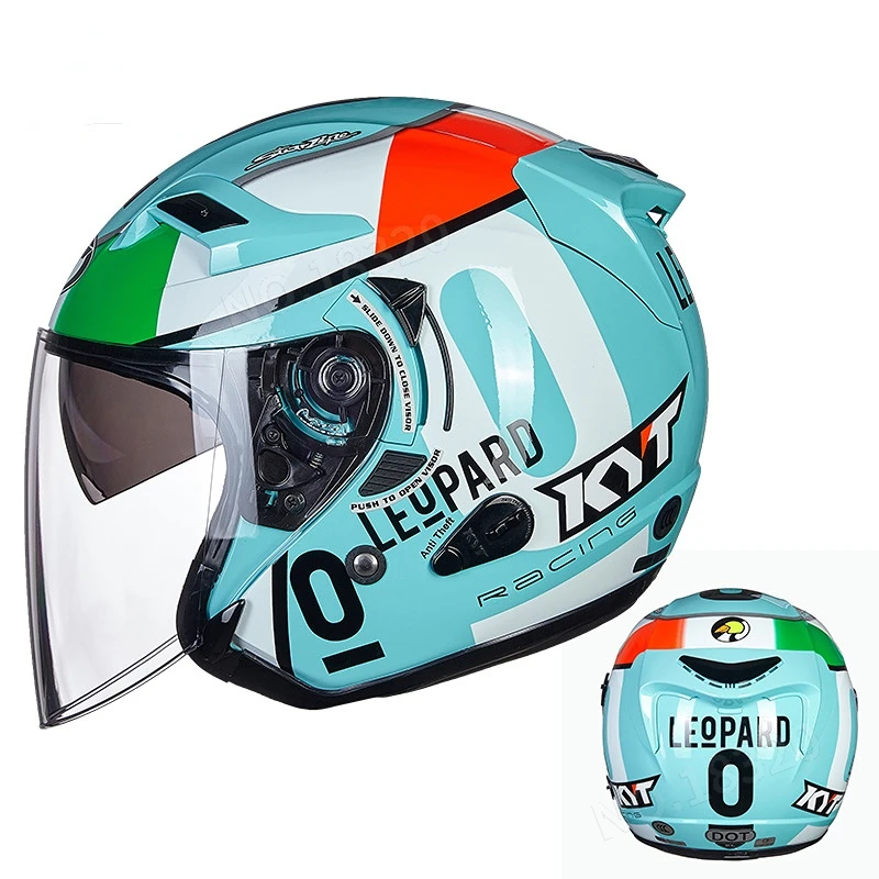 Kyct-ヴィンテージオープンフェイスのオートバイ用ヘルメッ - Vintage Open Face Retro Helmet のレビューと価格