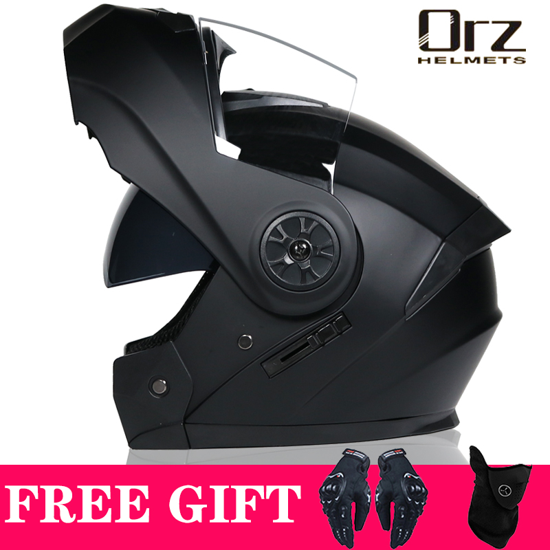 最新のDOT承認済み安全モジュール式フリップオートバイヘルメ - Dual Visor Motorcycle Racing Helmet のレビューと価格