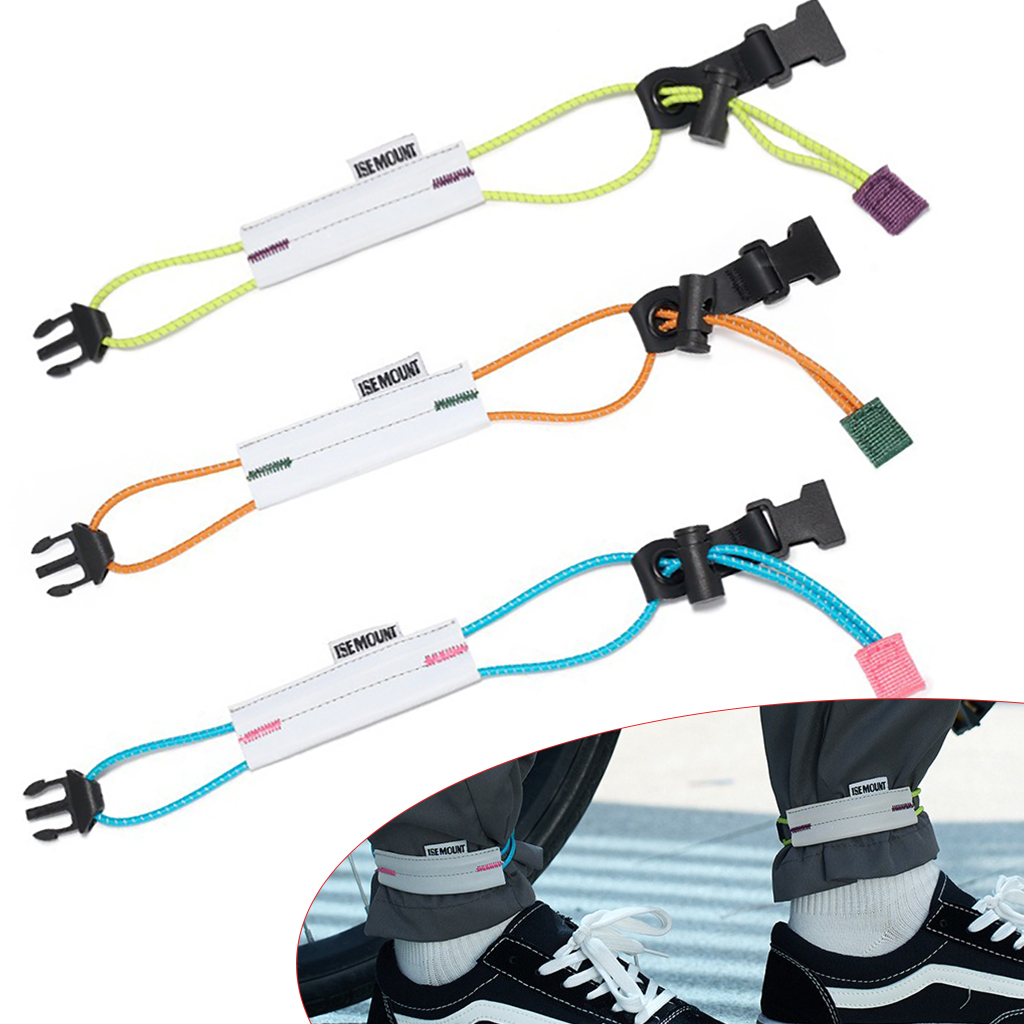 反射サイクリングパンツストラップ調節可能な自転車レッグクリッ - Riding Gear のレビューと価格