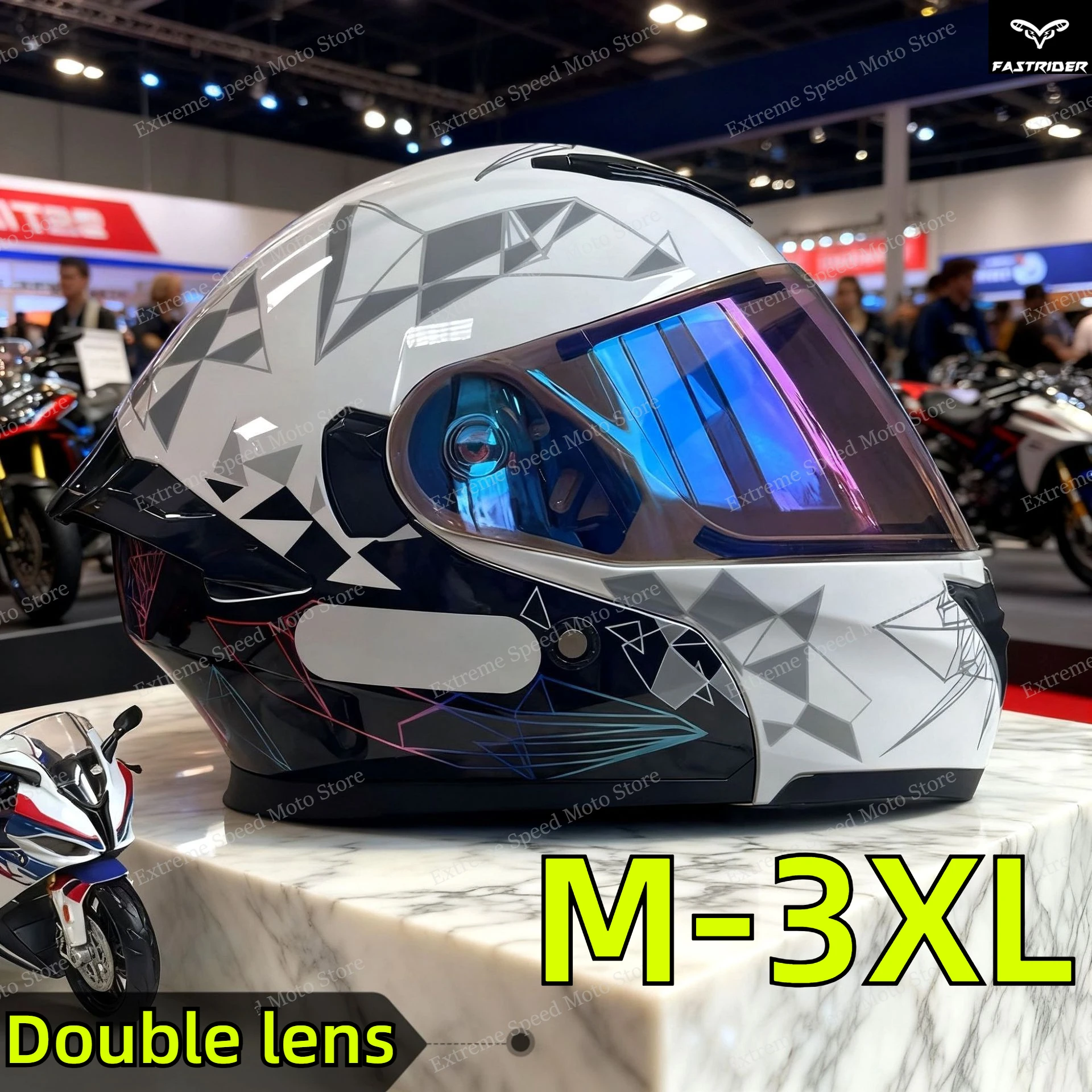 認証済みモジュラーフリップアップオートバイヘルメット、デュア - Dual Visor Motorcycle Racing Helmet のレビューと価格