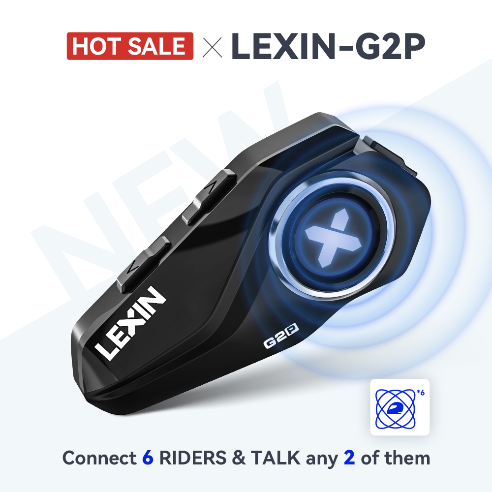 Lexin G2P オートバイ インターコム ヘルメット B - Universal Motorcycle Helmet Intercom Headset のレビューと価格