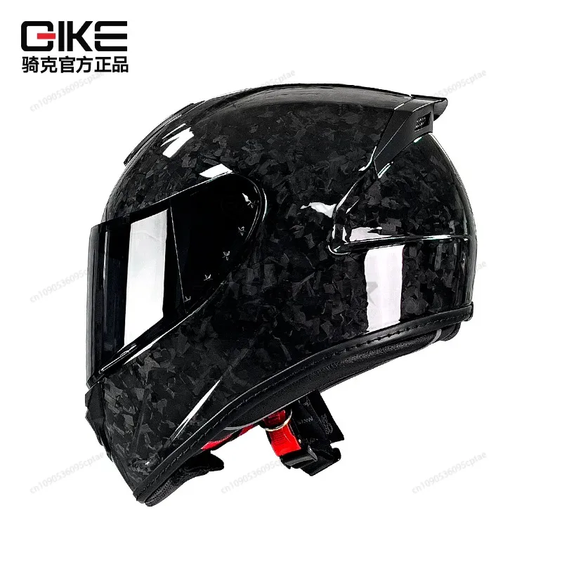 QIKE カーボンファイバーオートバイヘルメット人格軽量フル - Carbon Fiber Lightweight Motorcycle Helmet のレビューと価格