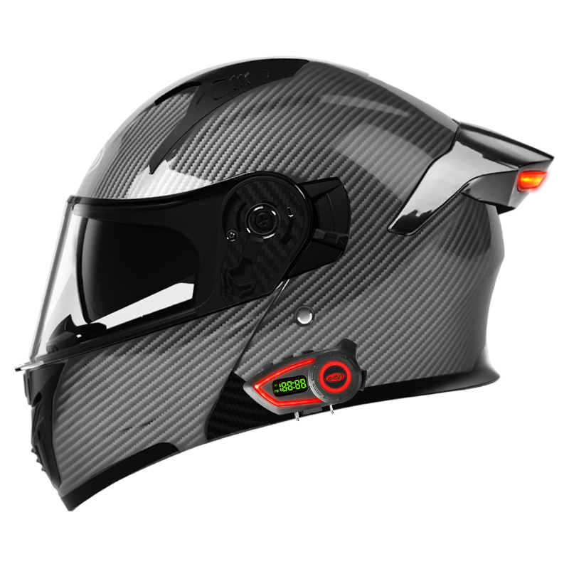 ABS素材のオートバイヘルメット、ダブルバイザー、モジュラー - Modular Flip Up Motorcycle Helmet Dot Approved のレビューと価格