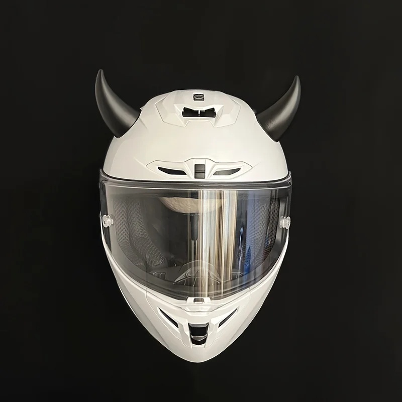 車、自動車、トラック用弾性3Dデビルホーンステッカー、バンパ - Motorcycle Helmets のレビューと価格