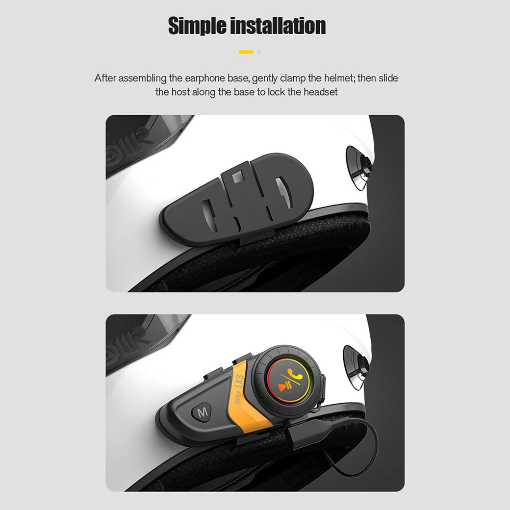 Lx3-オートバイ用ワイヤレスヘッドセット,防水,ノイズリダ - Full Face Motorcycle Helmet With Bluetooth のレビューと価格